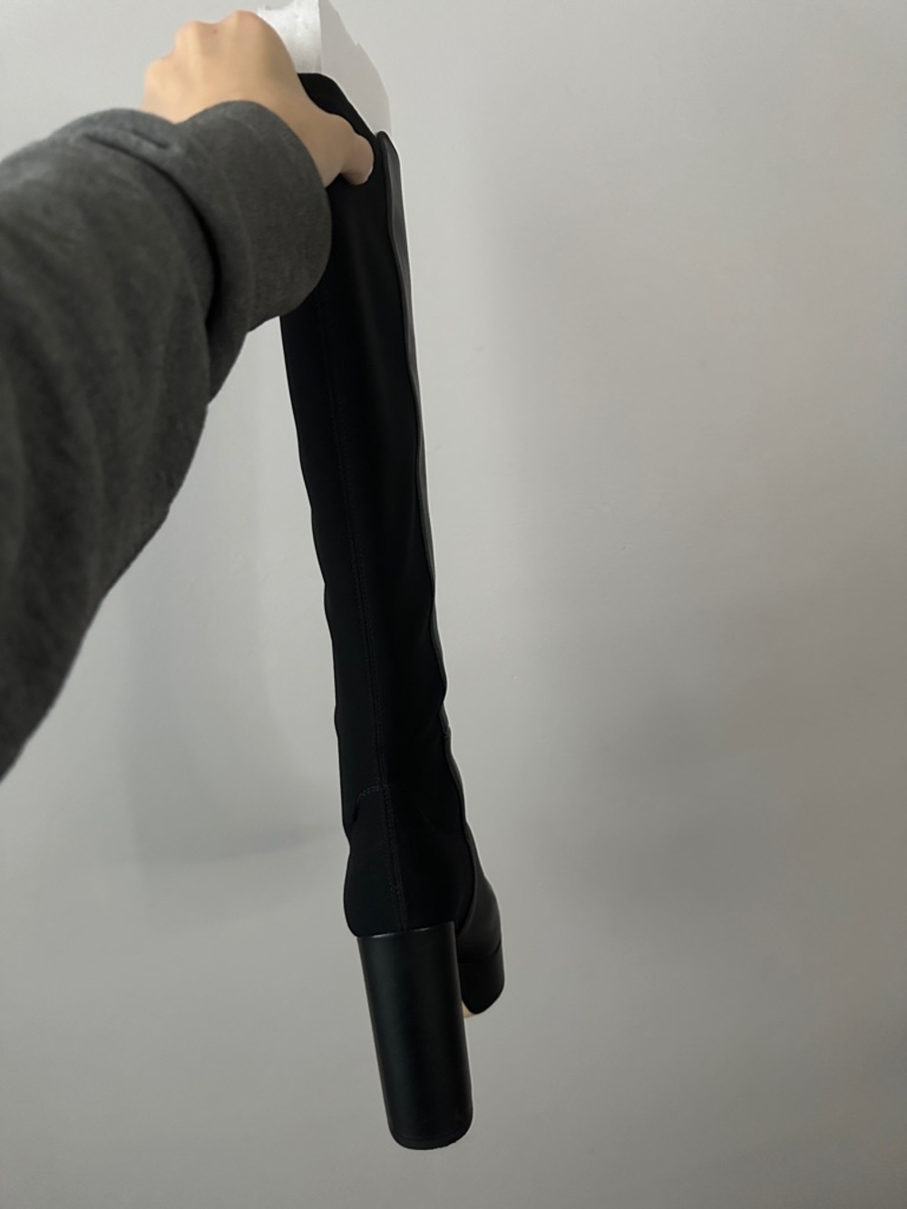 Stuart Weitzman Black Tall Leather Riding Boots - Picture 5 of 7